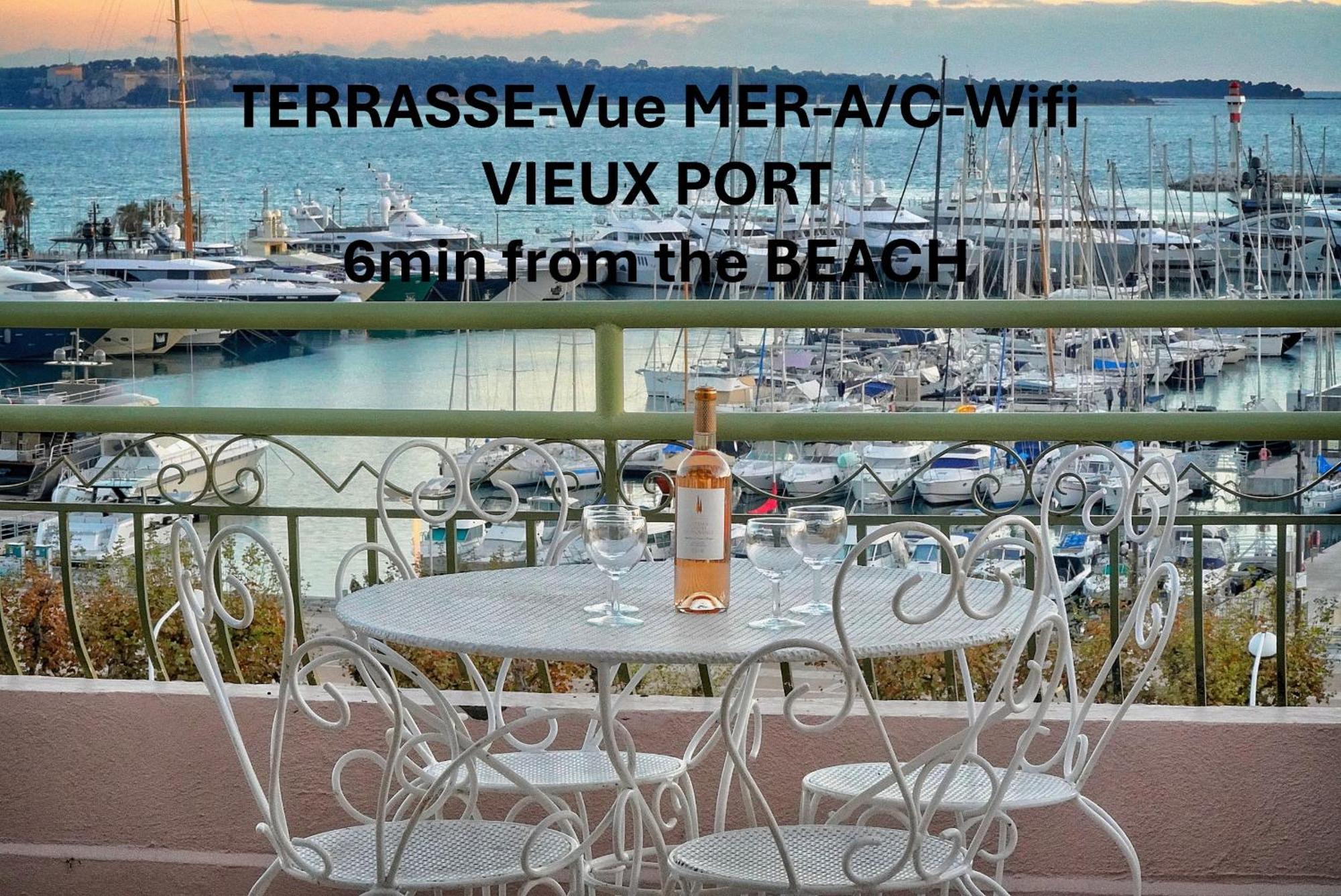 Appartement Superbe Duplex Idealement Situe Proche Plages Avec Grande Terrasse Vue Port !l A1b59 Cannes